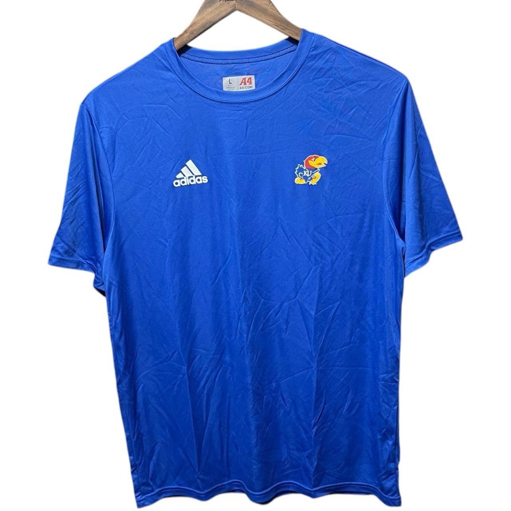 university of Kansas Jayhawks college collegiate sports casual crewneck T-shirt